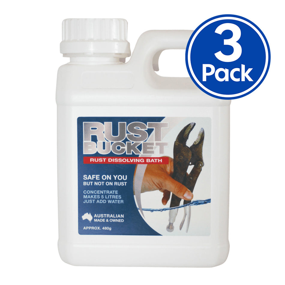 ACTION Corrosion Rust Bucket – Safe Rust Removal Bath 1L Makes 5L x 3 Pack