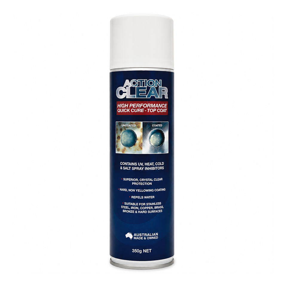 ACTION Clear Coat Aerosol Spray Corrosion Penetrating Rust Sealer 350g