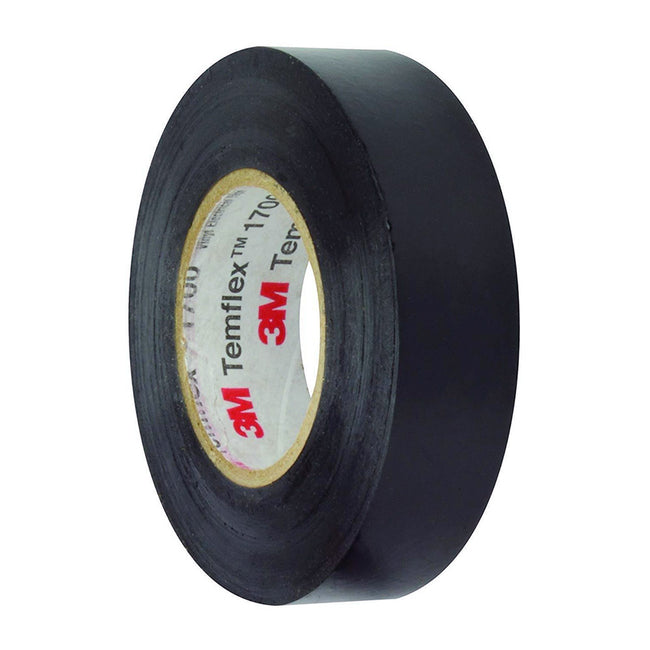 3M Temflex 1610 General Purpose Vinyl Electrical Tape 19mm x 20m Black x 10 Pack
