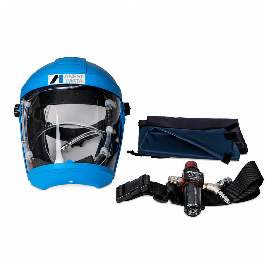 ANEST IWATA AF2100 Full Face Airfed Mask Kit With Belt Regulator & Filter