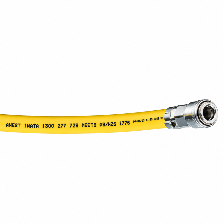 ANEST IWATA Breathable Air Hose 15m for Air-Fed Spray Painting Respirators