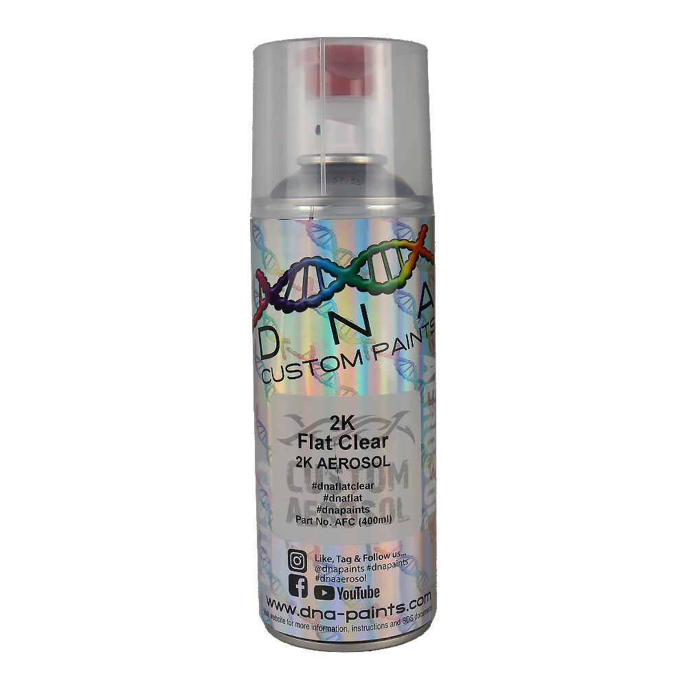 DNA 2K Flat Clear Spray Paint 350ml Aerosol Professional Automotive Coating