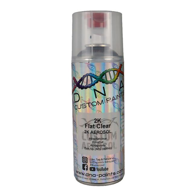 DNA 2K Flat Clear Spray Paint 350ml Aerosol Professional Automotive Coating