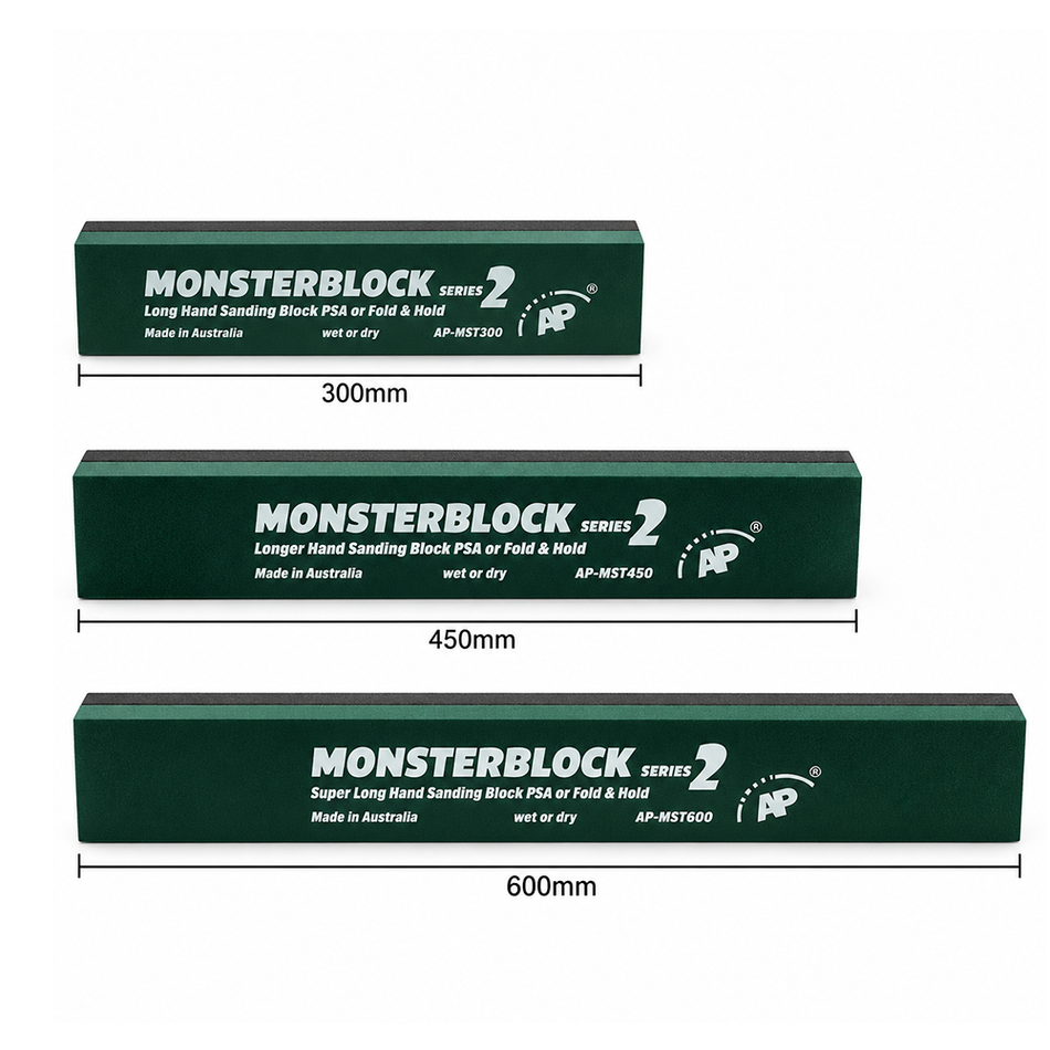 AXAMI Monster Blocks 3 Piece Standard Sanding Block Kit