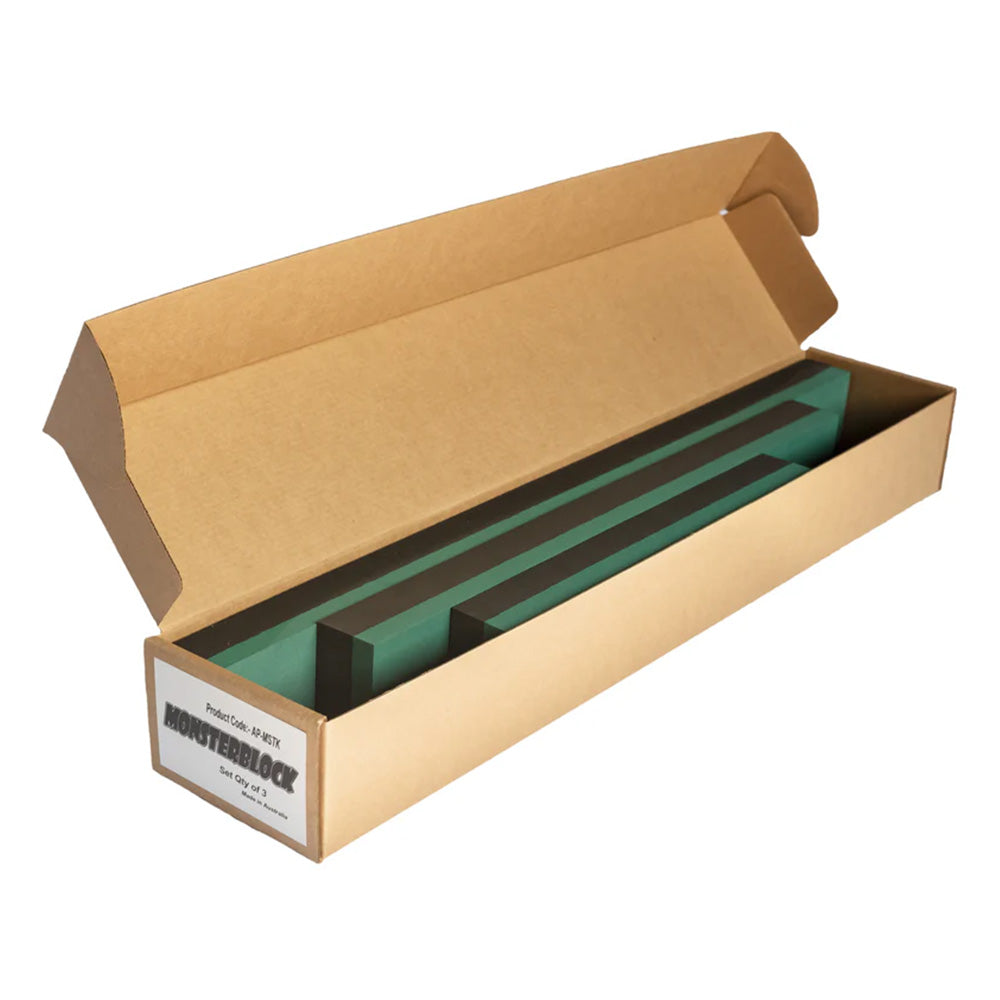 AMAXI AP Hook & Loop Monster Block 3 Piece Set 300mm 450mm 600mm