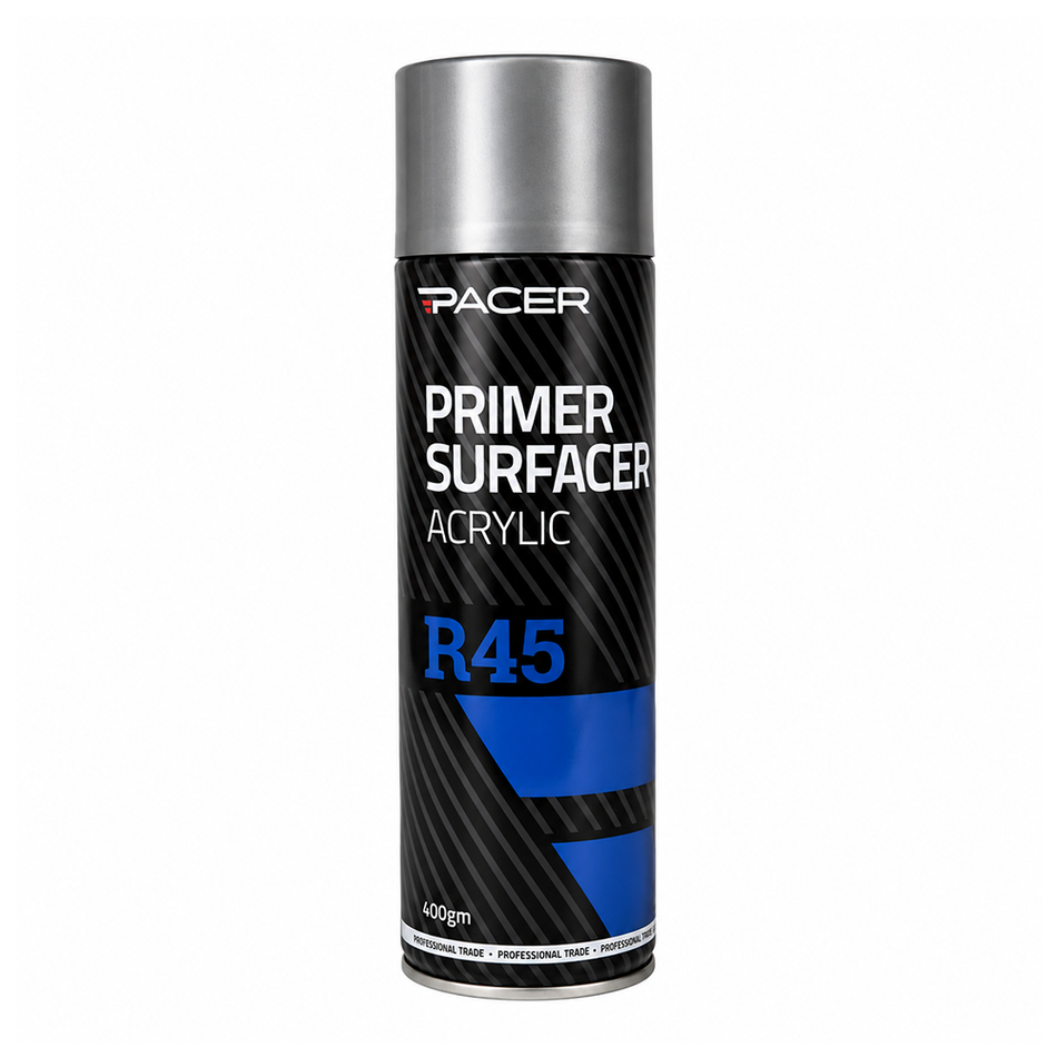 PACER R45 Acrylic Primer Surfacer 400gm Grey High-Build Automotive Primer