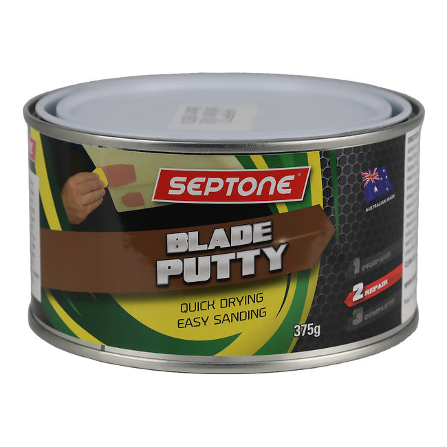SEPTONE Quick Dry Automotive Blade Putty Nitrocellulose Based Filler 375g Tin