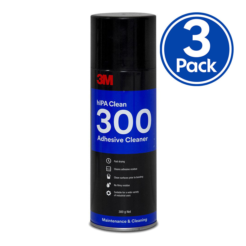 3M 300 Scotch-Weld hIPA Spray Clean 300g Isopropyl Aero x 3 Pack