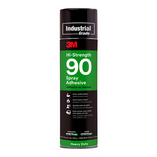 3M Hi-Strength 90 Spray Adhesive 500g Clear Bonding Laminates Rubber Fast Drying