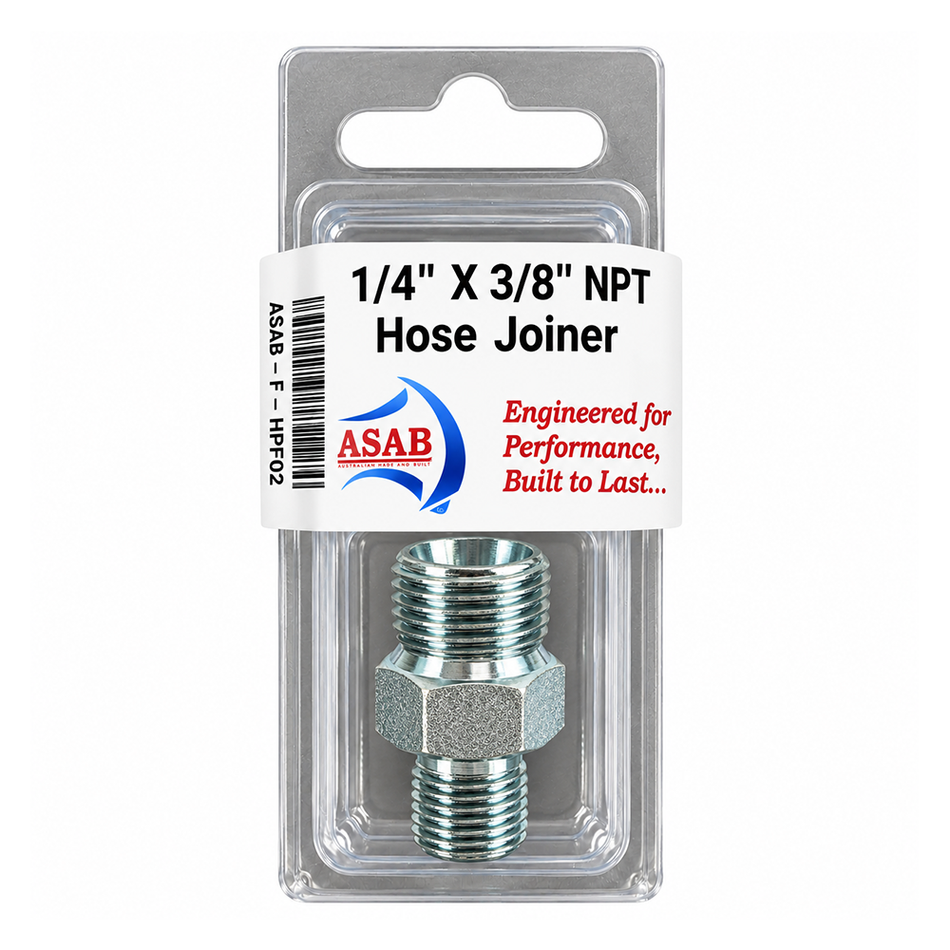 ASAB High Pressure Airless Hose Joiner 1/4" x 3/8" NPT 7250 PSI