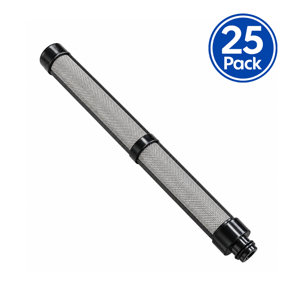 ASAB Black 60 Mesh Standard Airless Spray Gun Filters for G230 & Graco 25 Pack