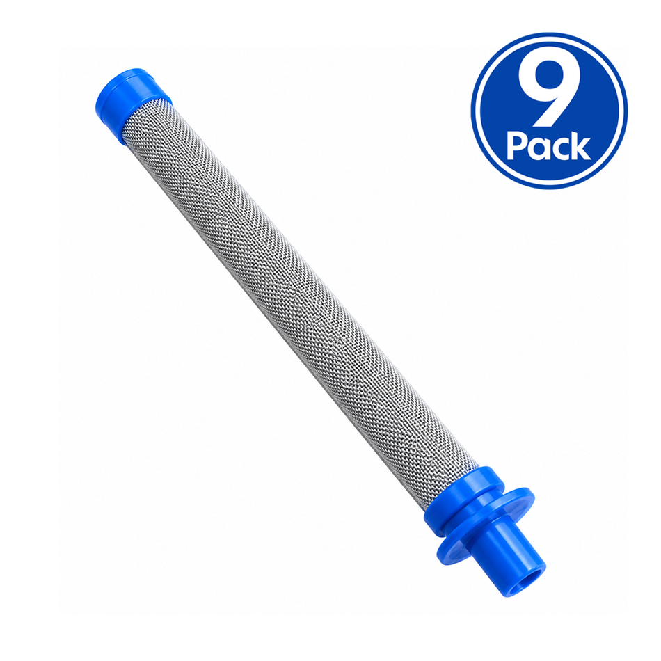 ASAB Blue 60 Mesh Standard Airless Spray Gun Filter for Graco SG3 & GXTR7 9 Pack