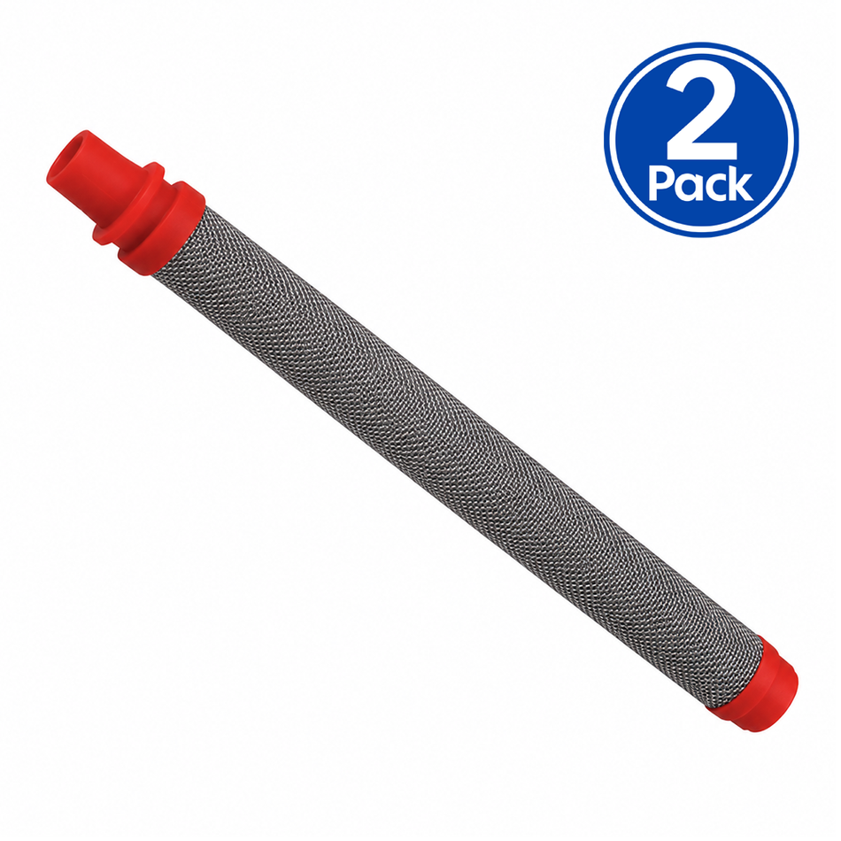 ASAB Super Fine Airless Spray Gun Filter Insert Red 150 Mesh 0.084mm 2 Pack