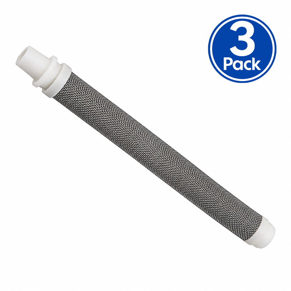 ASAB Medium Airless Spray Gun Filter Insert White 50 Mesh 0.31mm 3 Pack
