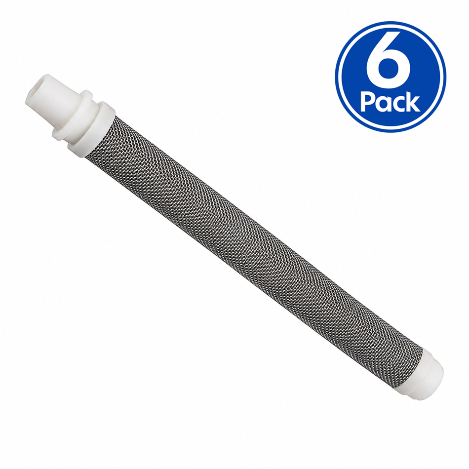 ASAB Medium Airless Spray Gun Filter Insert White 50 Mesh 0.31mm 6 Pack