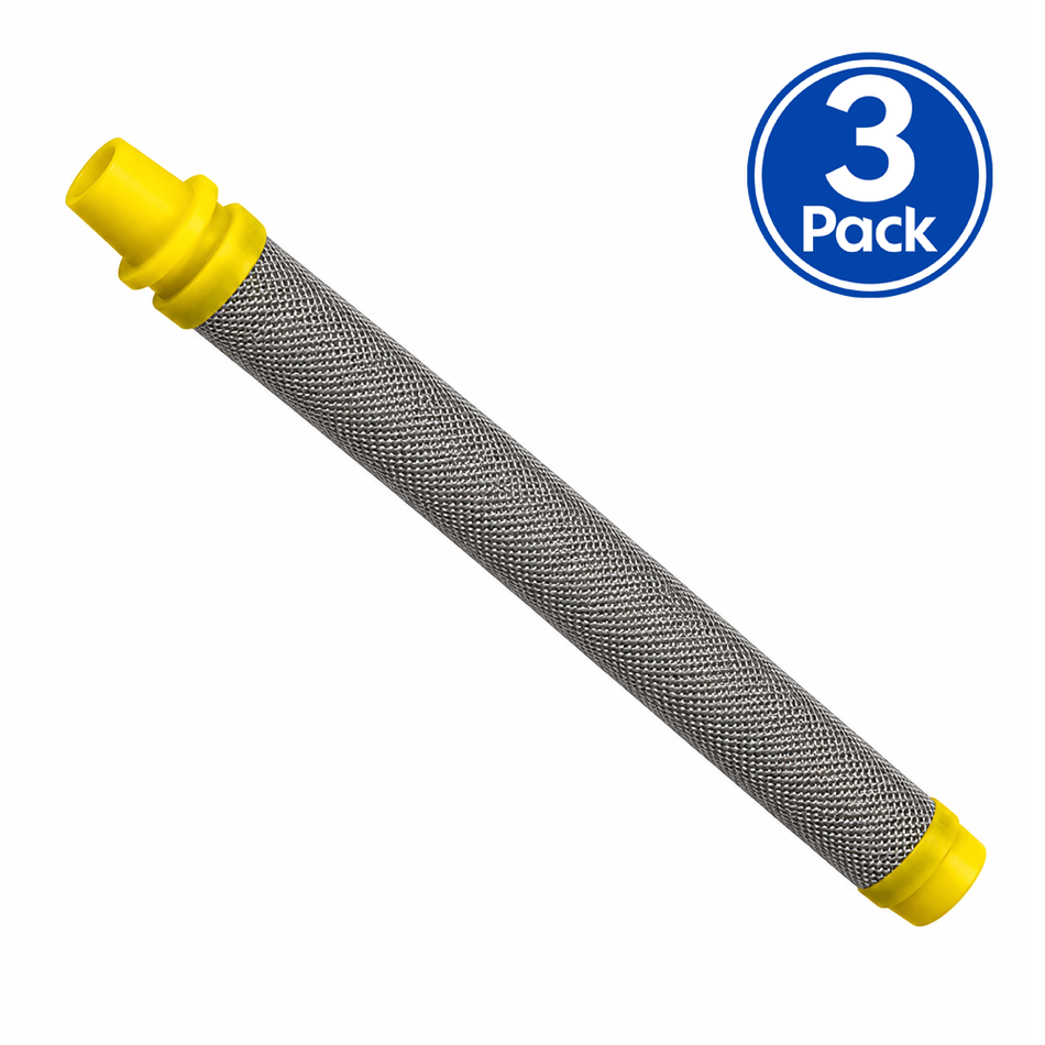 ASAB Fine Airless Spray Gun Filter Insert Yellow 100 Mesh 0.14mm 3 Pack