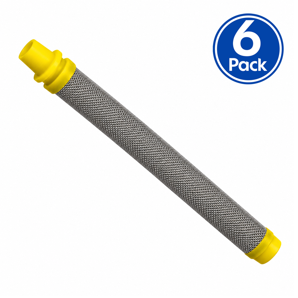 ASAB Fine Airless Spray Gun Filter Insert Yellow 100 Mesh 0.14mm 6 Pack