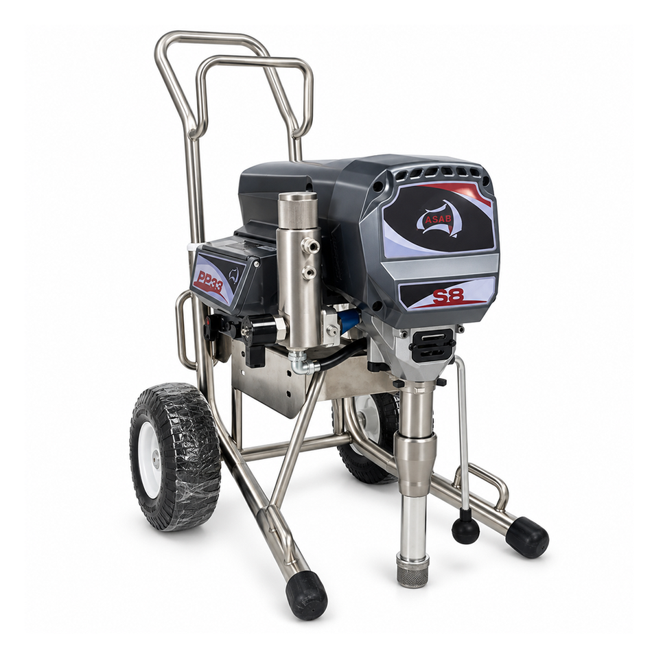ASAB S8 X Large Electric Airless Paint Sprayer Kit 4000 PSI 3.2L/min