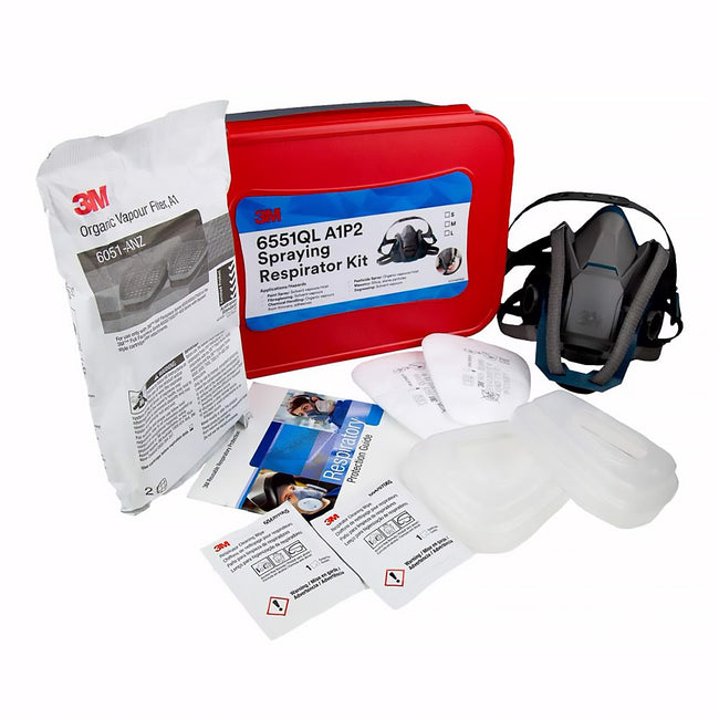 3M 6551QL Spraying Respirator Kit A1P2 Medium Paint Mask Organic Vapor