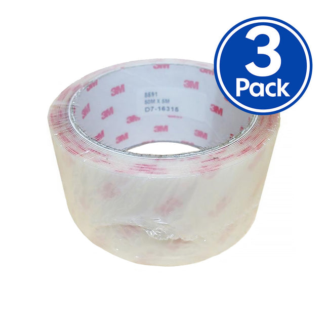 3M Paint Protection Film Tape 8591 Transparent Anti Scratch Film 50mm x 5m x 3 Pack