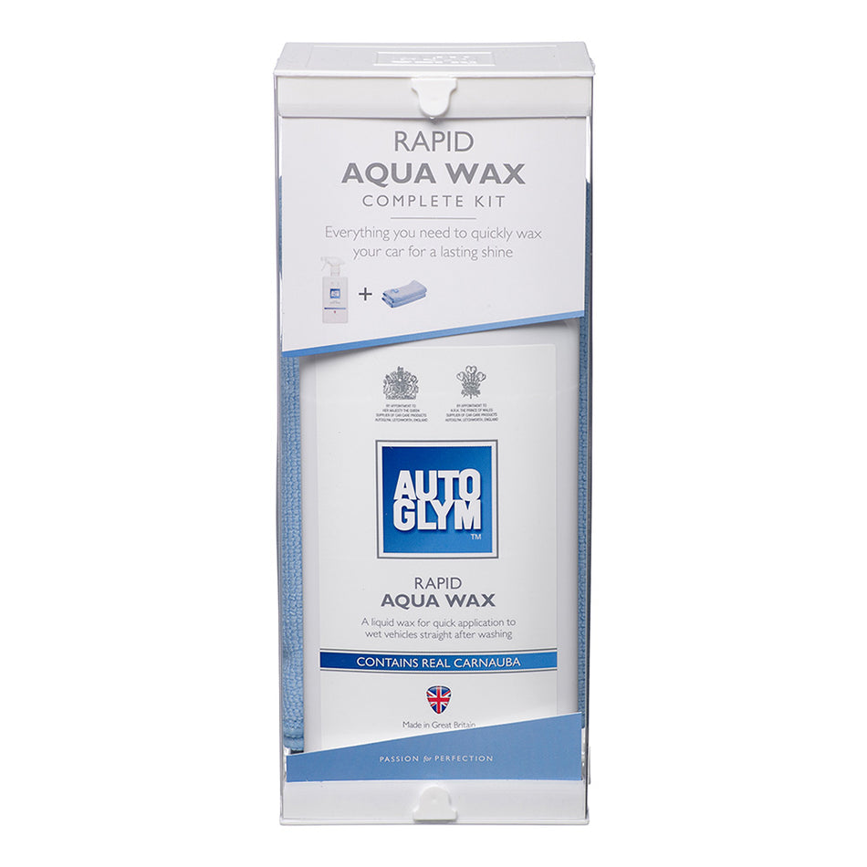 AUTOGLYM Rapid Aqua Wax Kit For Metallics Rubber Plastic & Glass