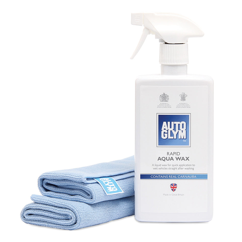 AUTOGLYM Rapid Aqua Wax Kit For Metallics Rubber Plastic & Glass