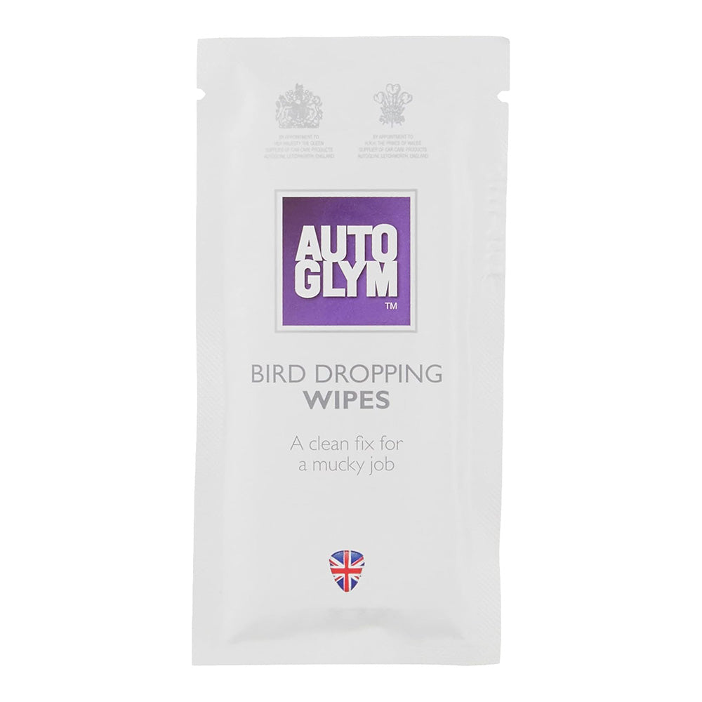 AUTOGLYM Bird Dropping Wipes Removal Clean Car Care x 30 Satchets