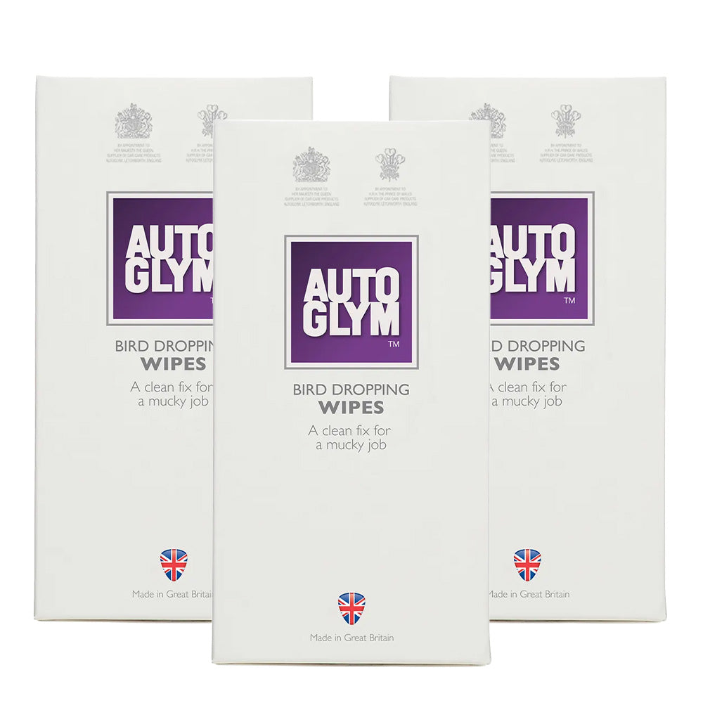 AUTOGLYM Bird Dropping Wipes Removal Clean Car Care x 30 Satchets