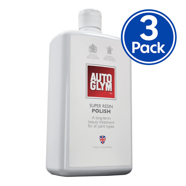 AUTOGLYM Automotive Car Super Resin Polish 1L x 3 Pack High Gloss