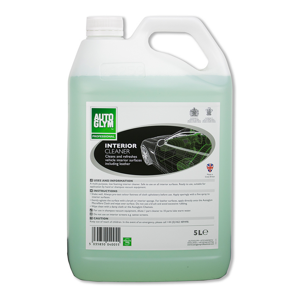 AUTOGLYM Interior Cleaner For Automotive Cars Low Foam Formula 5L