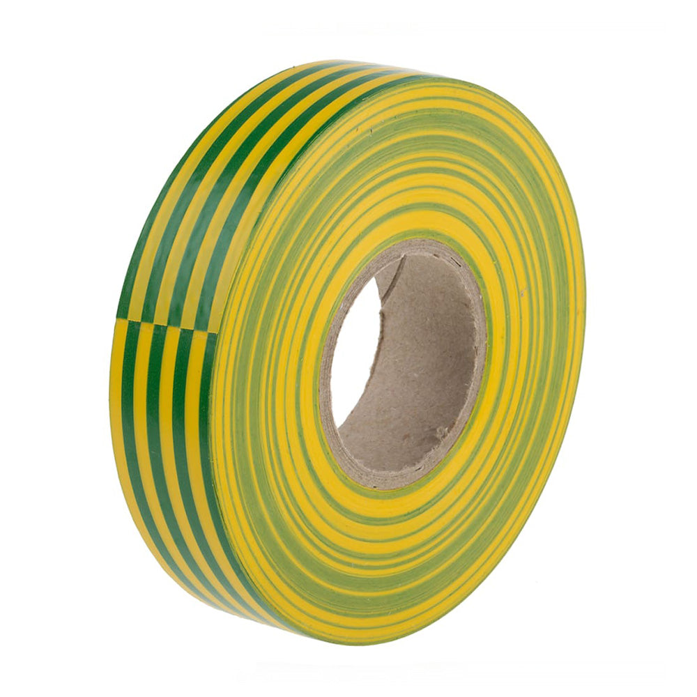 3M Temflex 1610 General Purpose Electrical Tape 19mm x 20m Green/Yellow x 10 Pack