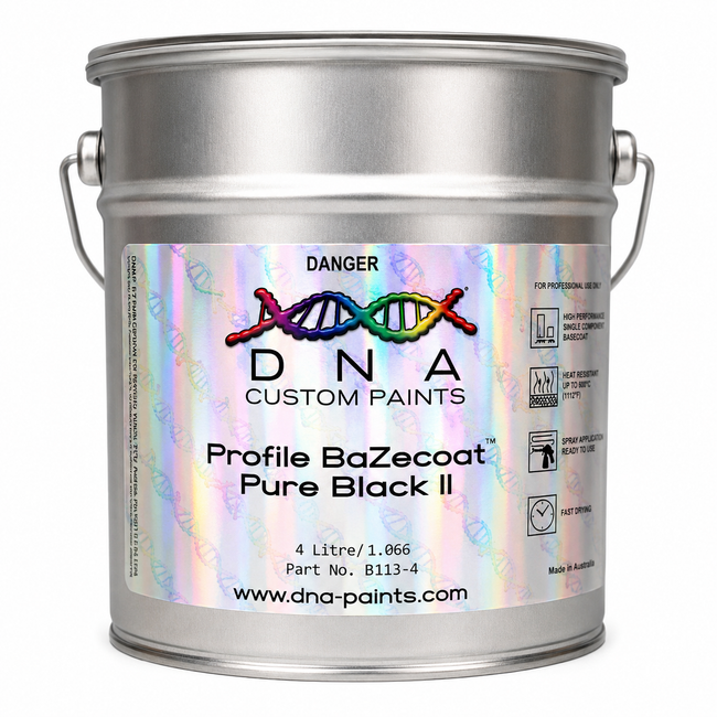 DNA BaZecoat Pure Black II 4L Automotive Basecoat Paint