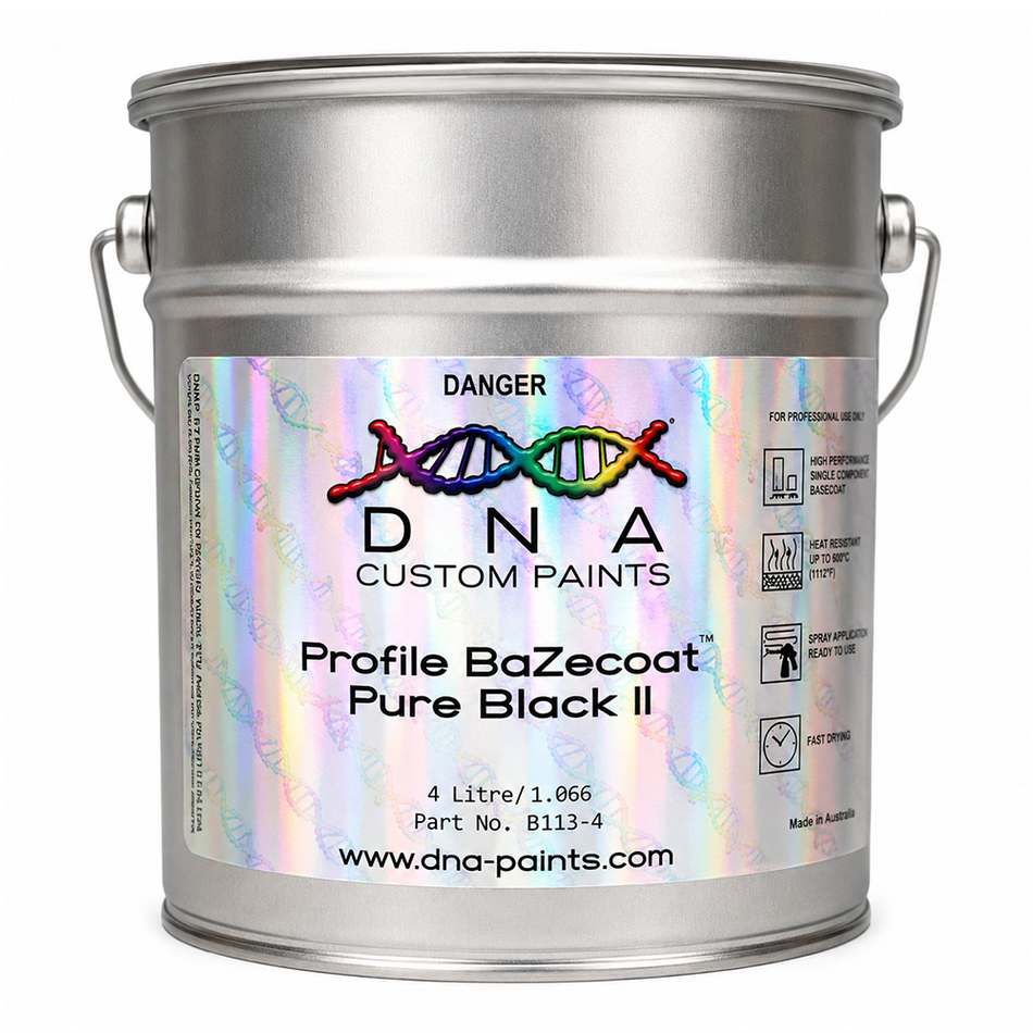 DNA BaZecoat Pure Black II 4L Automotive Basecoat Paint