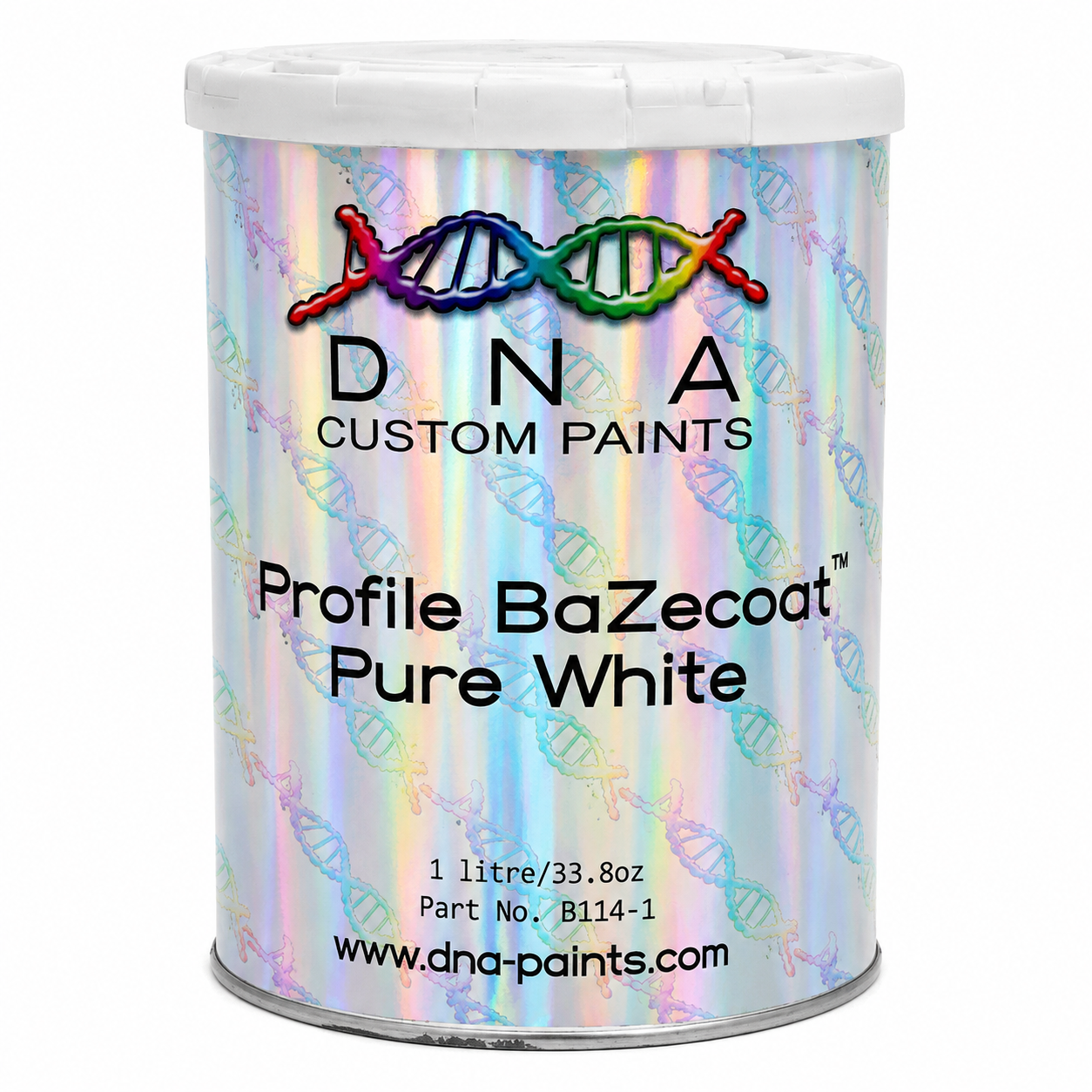 DNA Profile BaZecoat Pure White 1L Automotive Basecoat Paint