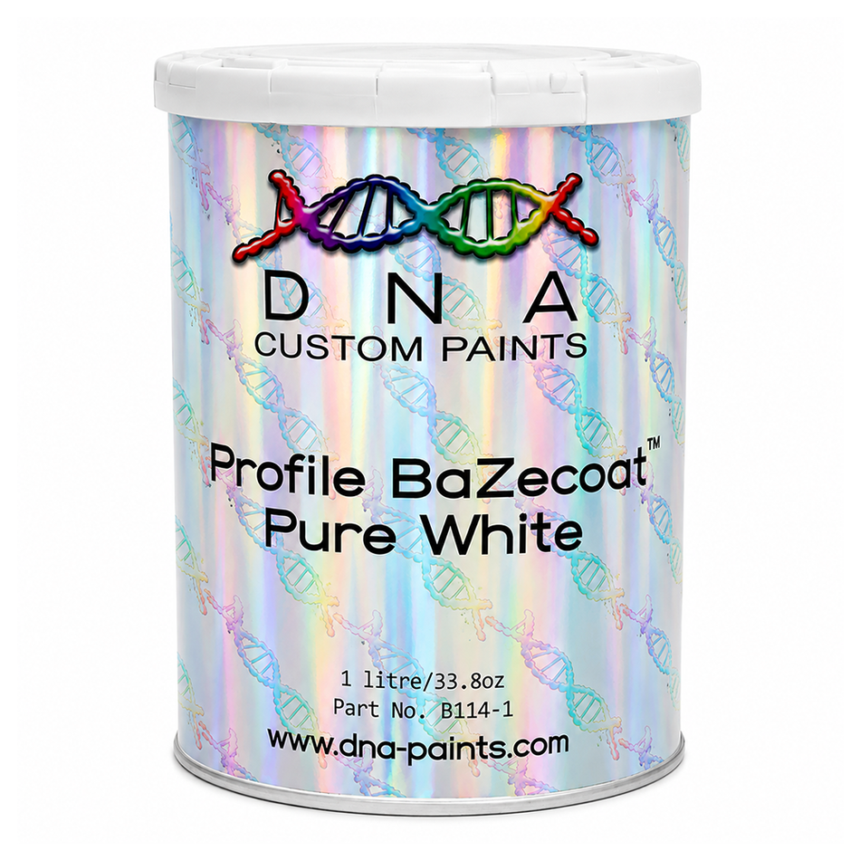 DNA Profile BaZecoat Pure White 1L Automotive Basecoat Paint