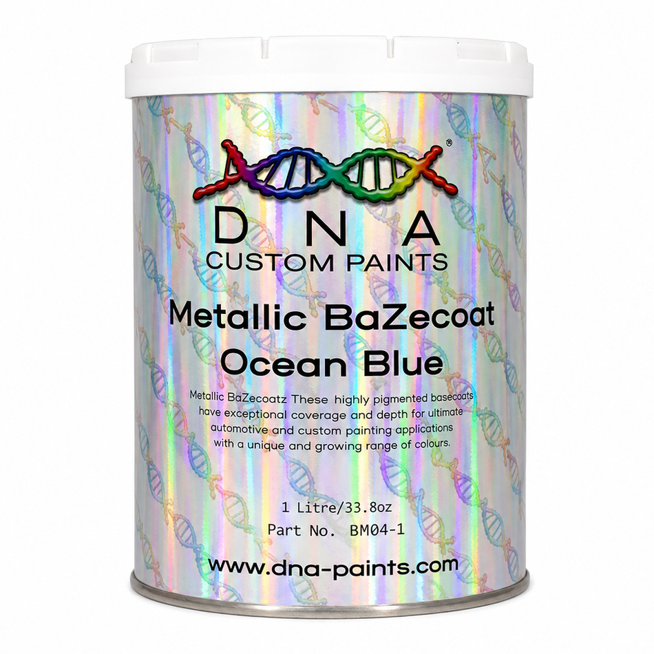 DNA Metallic BaZecoat Ocean Blue 1L Automotive Basecoat Paint
