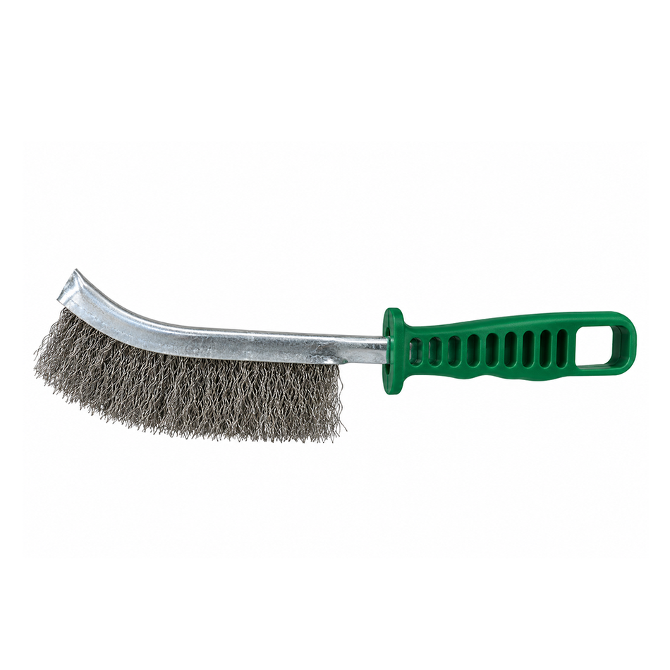 JOSCO 316 Stainless Steel Scratch Brush with Plastic Handle 2 Pack
