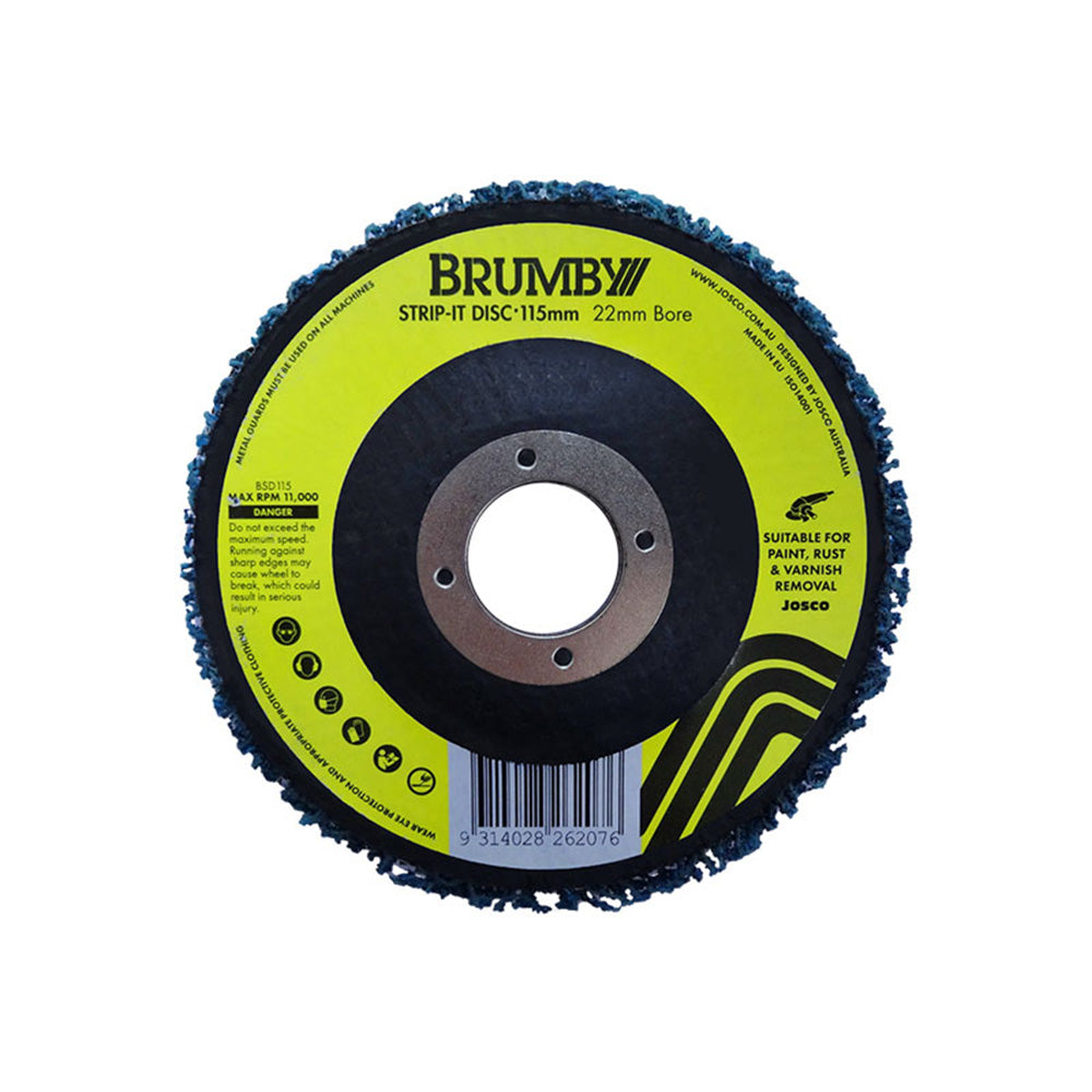 JOSCO Brumby 115mm x 22mm Abrasive Strip-It Disc