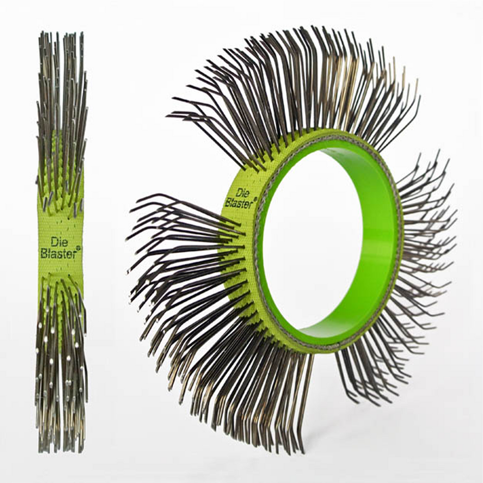 MONTIPOWER MBX Die Blaster Carbon Steel Belt Wire Brush 11mm Green BU-105