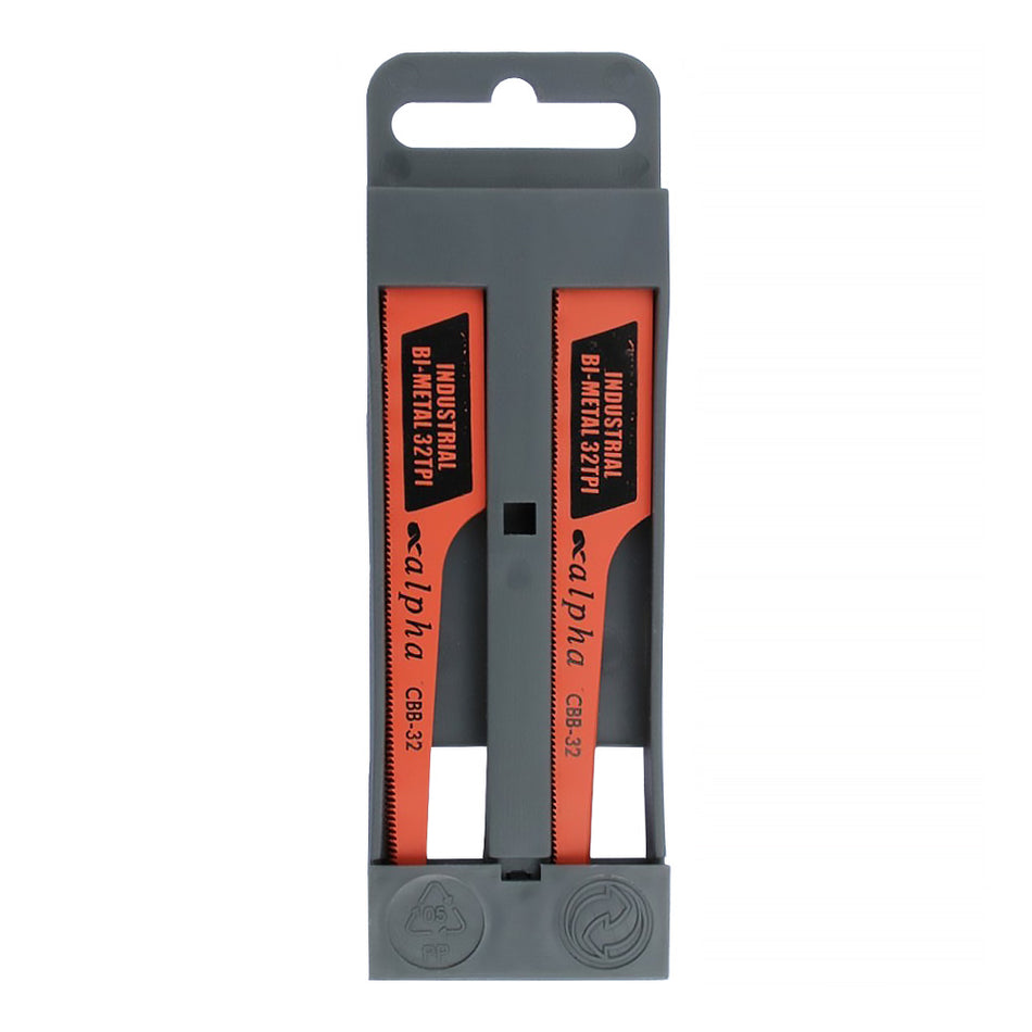 ALPHA Industrial Bi-Metal Air Hacksaw Blades 32TPI x 10 Pack