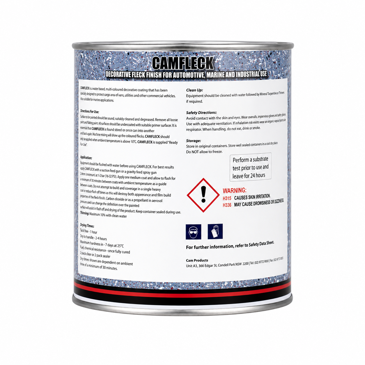CAMFLECK Grey Decorative Fleck Coating 1L