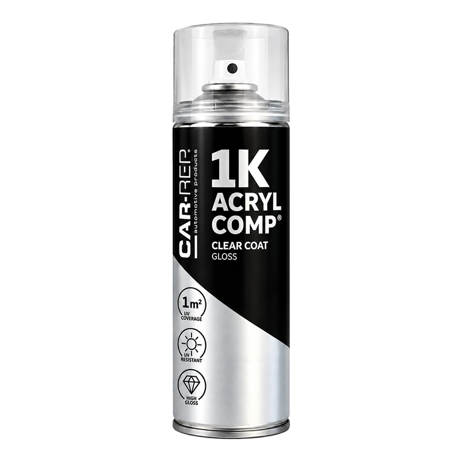 CAR-REP Acrylic Clear Coat 500ml Professional 1K Aerosol Clear