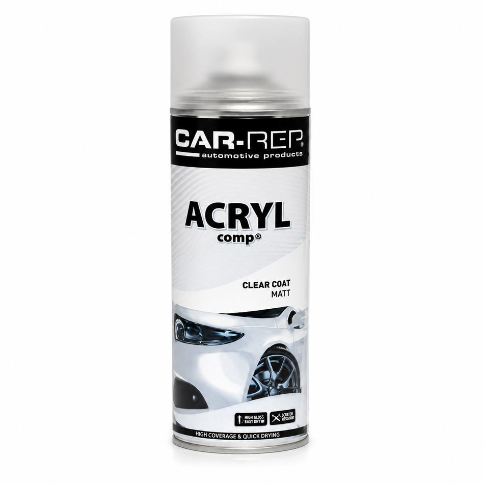 CAR-REP Acrylic Clear Matt Aerosol 500ml