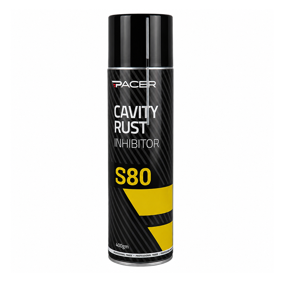 PACER S80 Cavity Rust Inhibitor Aerosol 400gm Water-Repellent Rust Protection