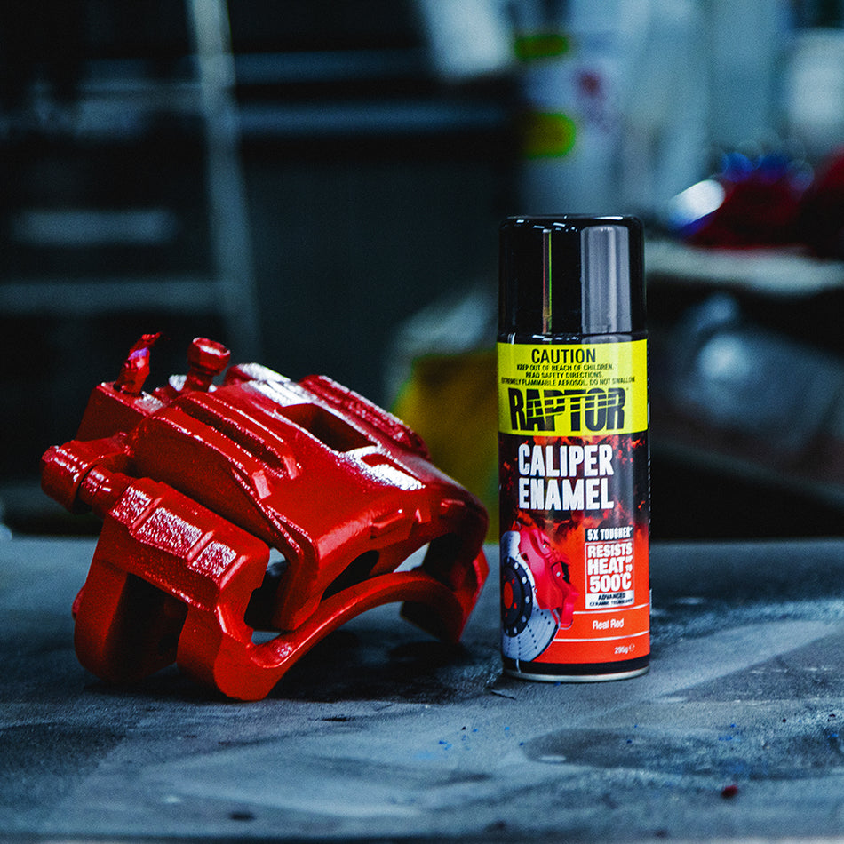 U-POL Raptor High Temp Brake Caliper Enamel Spray Paint Aerosol 295g Real Red