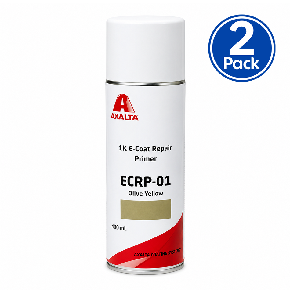AXALTA 1K E-Coat Repair Primer ERP-01 Light Olive Yellow 400ml 2 Pack