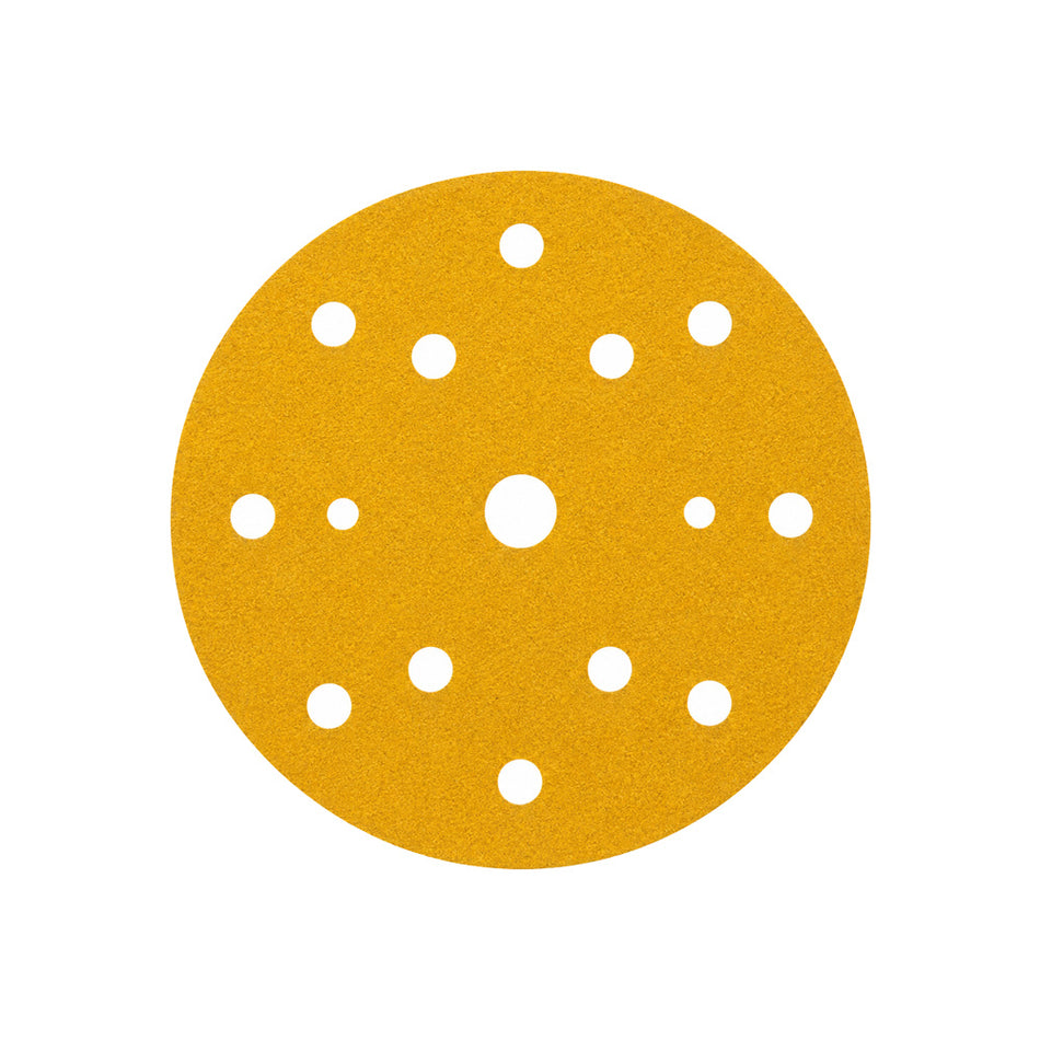 3M 51549 Gold Sanding Discs 288U 150mm 15 Hole 100 Pack P240