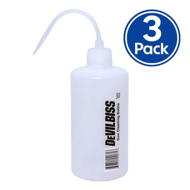 DEVILBISS Spray Gun Maintenance Pressure Pot Cleaning Bottle 500ml x 3 Pack