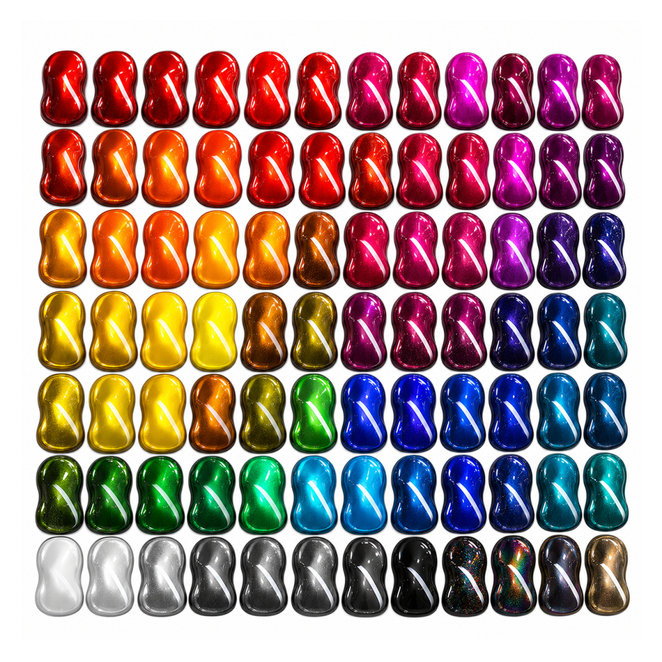DNA Black Small Paint Spray Out Sample Shapes 10 Pack