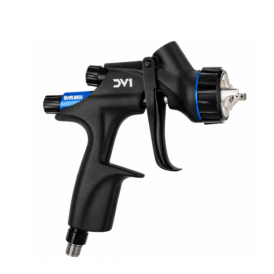 DEVILBISS DV1 HVLP B+ 1.2mm Automotive Basecoat Spray Gun with Cup